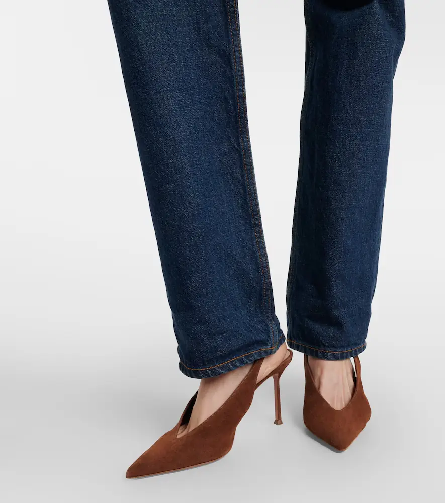 Aquazzura Voltaire 85 suede slingback pumps | Thumbnail 5 Aquazzura Voltaire 85 suede slingback pumps | Thumbnail 5
