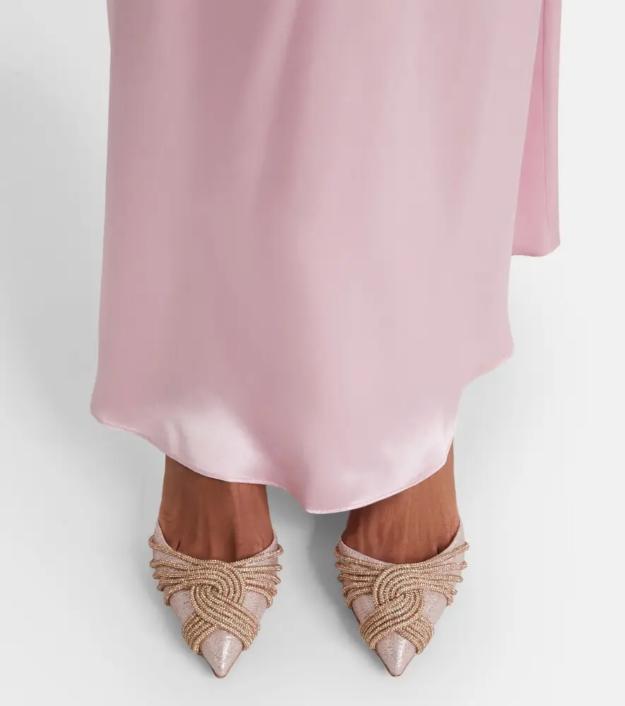 Aquazzura Gatsby 50 embellished slingback pumps | Thumbnail 5