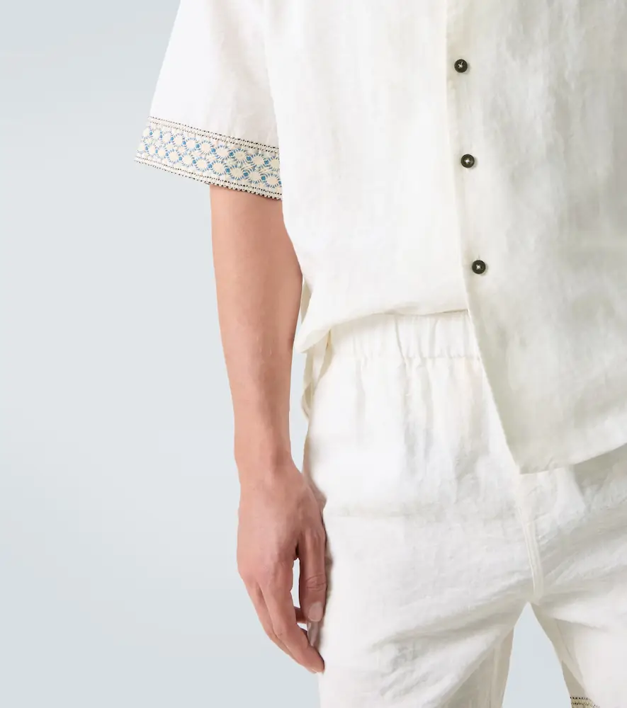 Commas Crochet-trimmed bowling shirt | Thumbnail 6 Commas Crochet-trimmed bowling shirt | Thumbnail 6