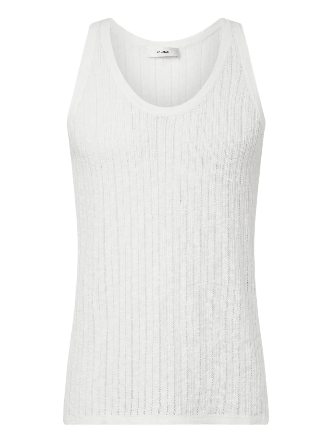 Pointelle cotton and linen tank top Pointelle cotton and linen tank top