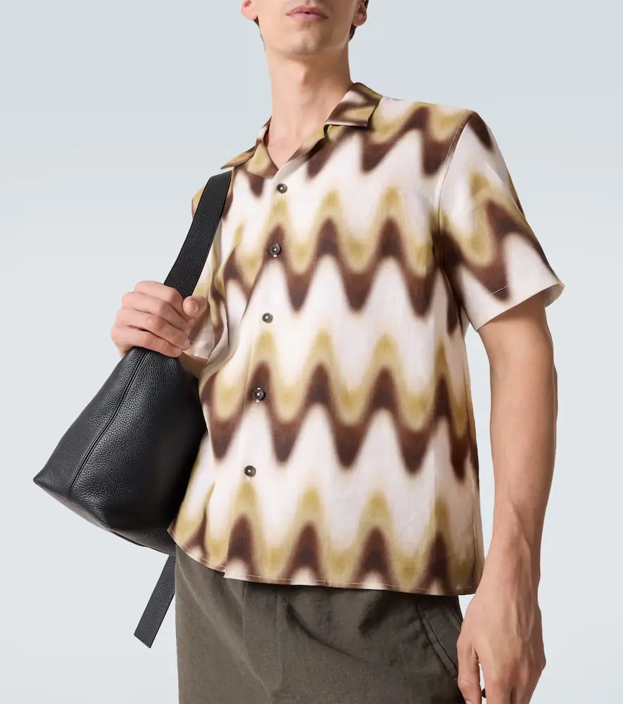 Commas Printed linen bowling shirt | Thumbnail 2