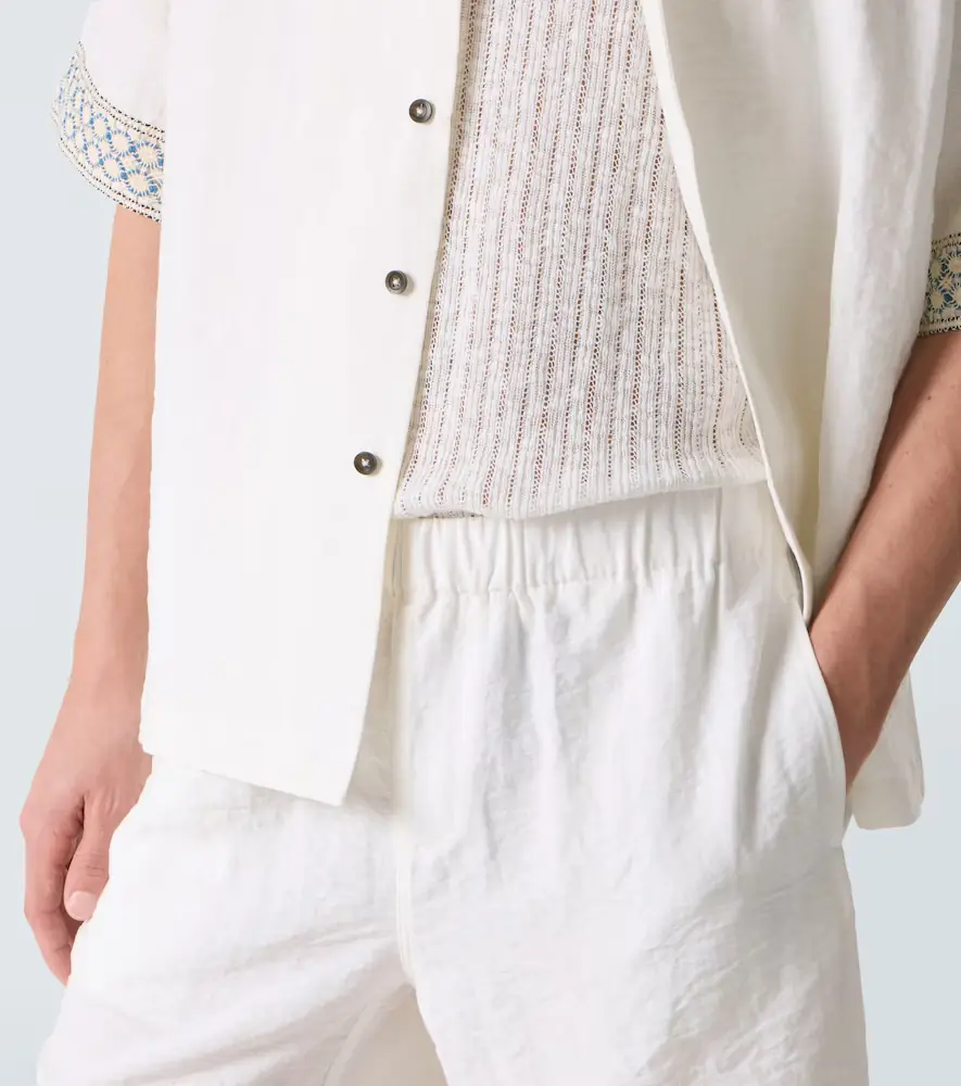 Commas Crochet-trimmed Bermuda shorts | Thumbnail 4