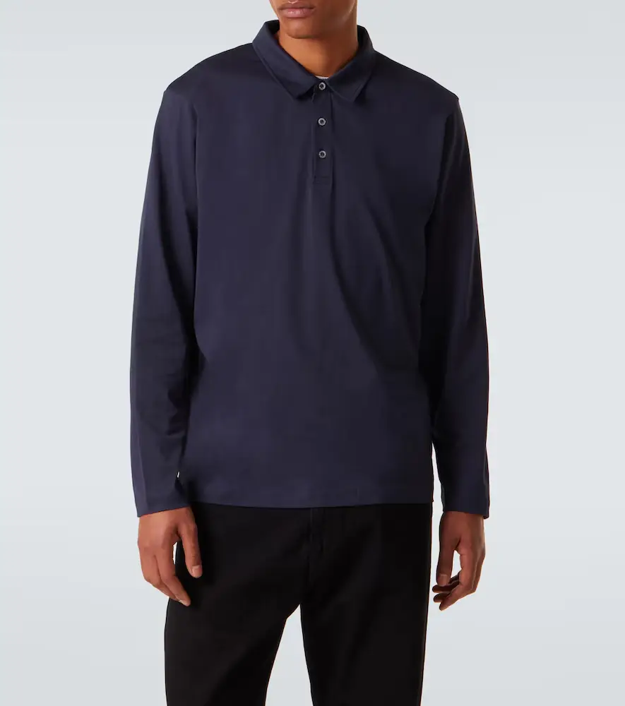 Sunspel Cotton jersey polo shirt | Thumbnail 5 Sunspel Cotton jersey polo shirt | Thumbnail 5