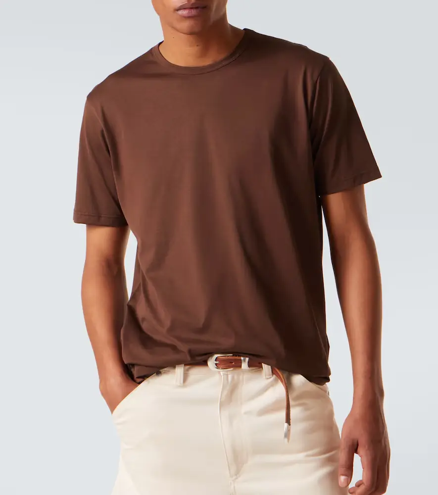 Sunspel Cotton jersey T-shirt | Thumbnail 3 Sunspel Cotton jersey T-shirt | Thumbnail 3