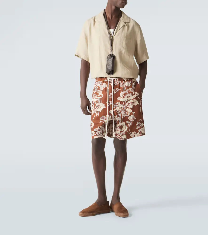 Commas Floral linen Bermuda shorts | Thumbnail 2 Commas Floral linen Bermuda shorts | Thumbnail 2