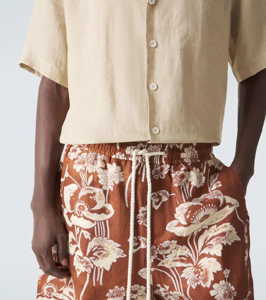 Commas Floral linen Bermuda shorts | Thumbnail 5 Commas Floral linen Bermuda shorts | Thumbnail 5