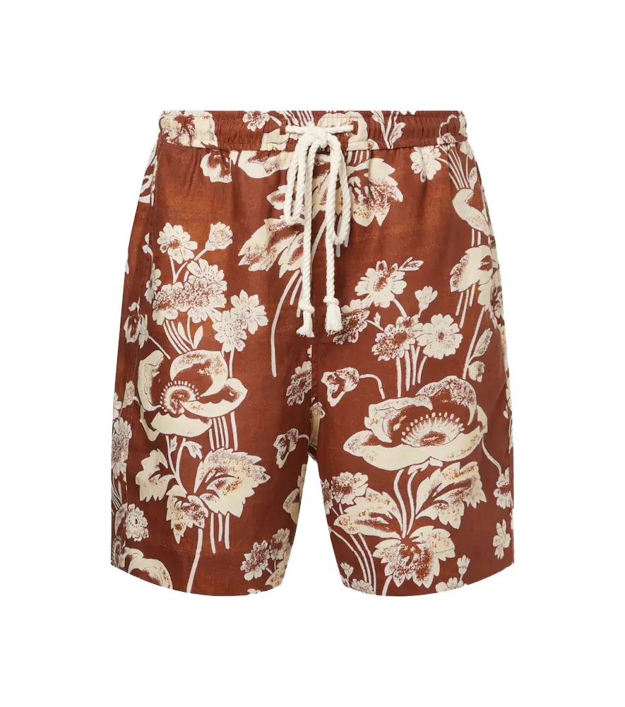 Commas Floral linen Bermuda shorts | Image 1 Commas Floral linen Bermuda shorts | Image 1
