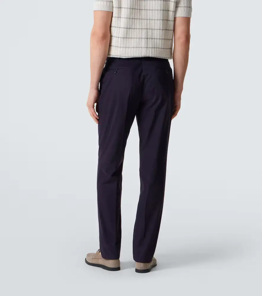 Brioni Pienza cotton-blend straight pants | Thumbnail 4 Brioni Pienza cotton-blend straight pants | Thumbnail 4