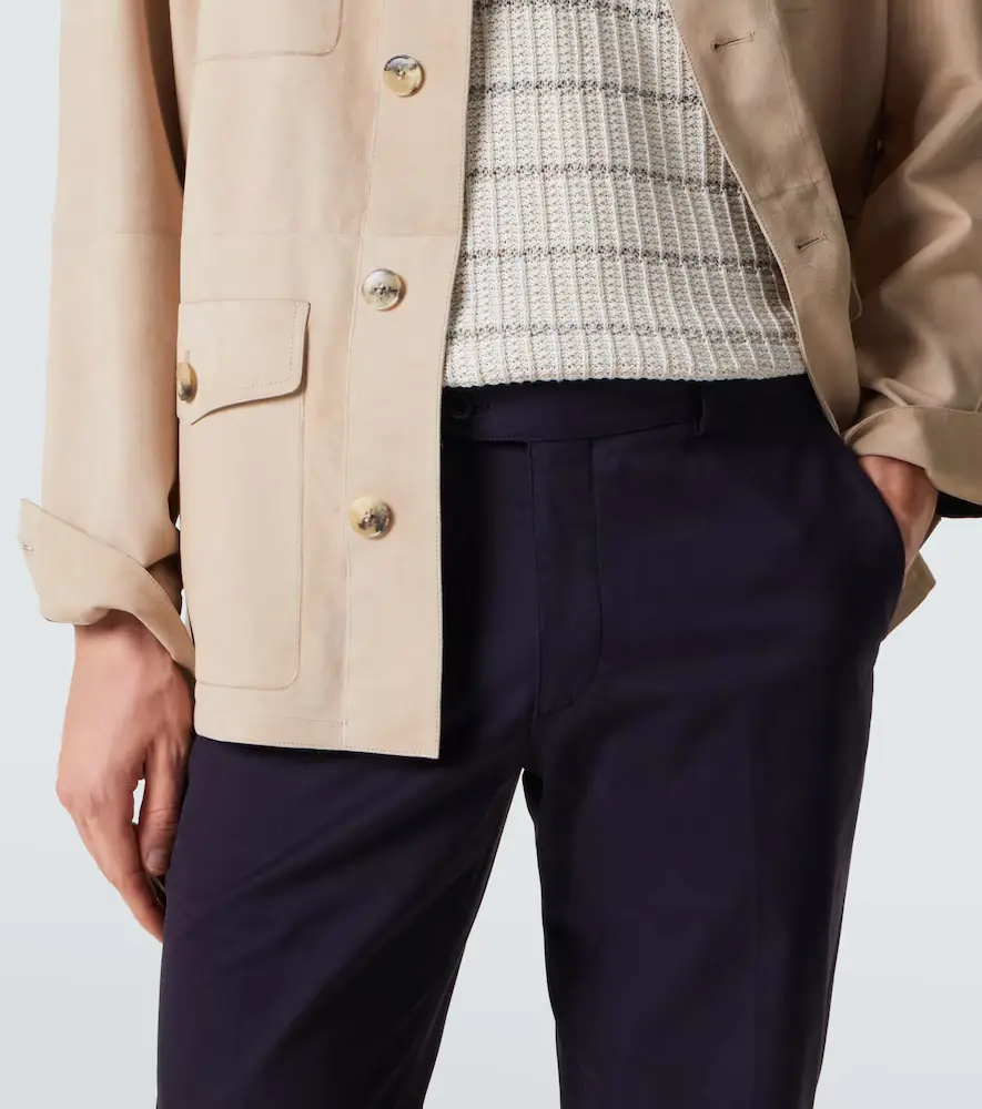 Brioni Pienza cotton-blend straight pants | Thumbnail 5 Brioni Pienza cotton-blend straight pants | Thumbnail 5