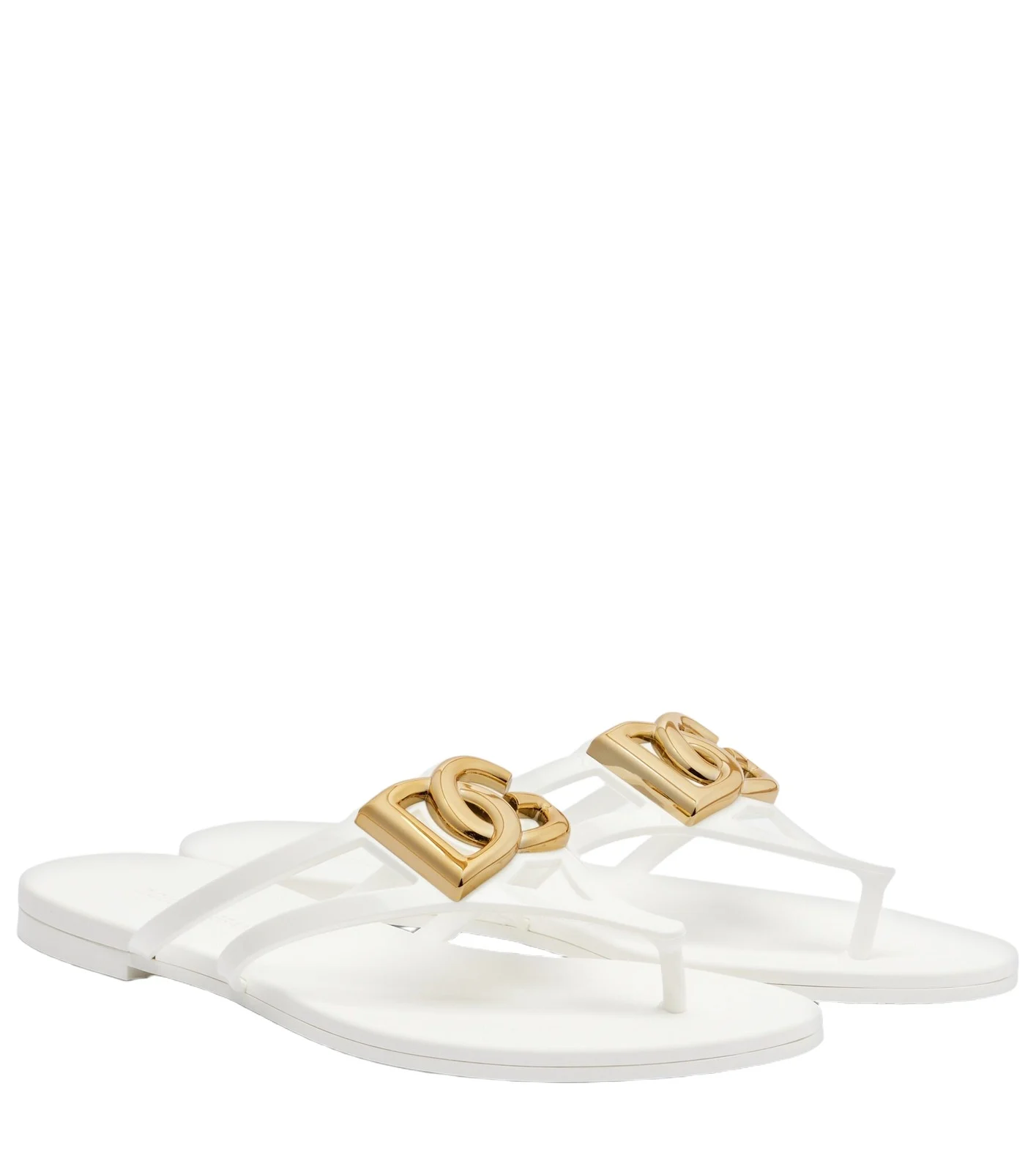 Dolce & Gabbana DG rubber thong sandals