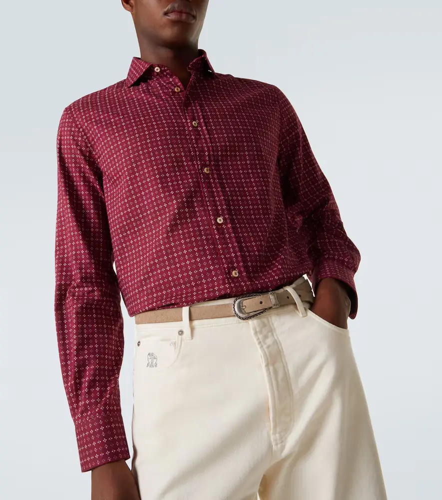 Brunello Cucinelli Printed cotton shirt | Thumbnail 2 Brunello Cucinelli Printed cotton shirt | Thumbnail 2