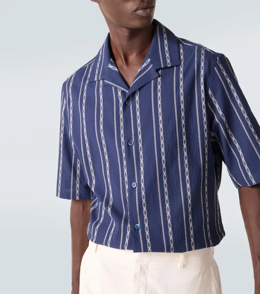 Brunello Cucinelli Printed cotton bowling shirt | Thumbnail 4 Brunello Cucinelli Printed cotton bowling shirt | Thumbnail 4