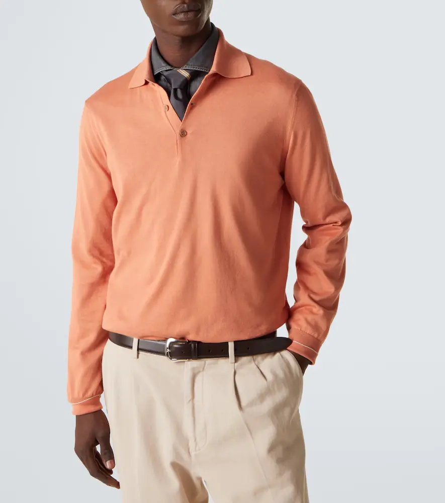 Brunello Cucinelli Cotton polo sweater | Thumbnail 6
