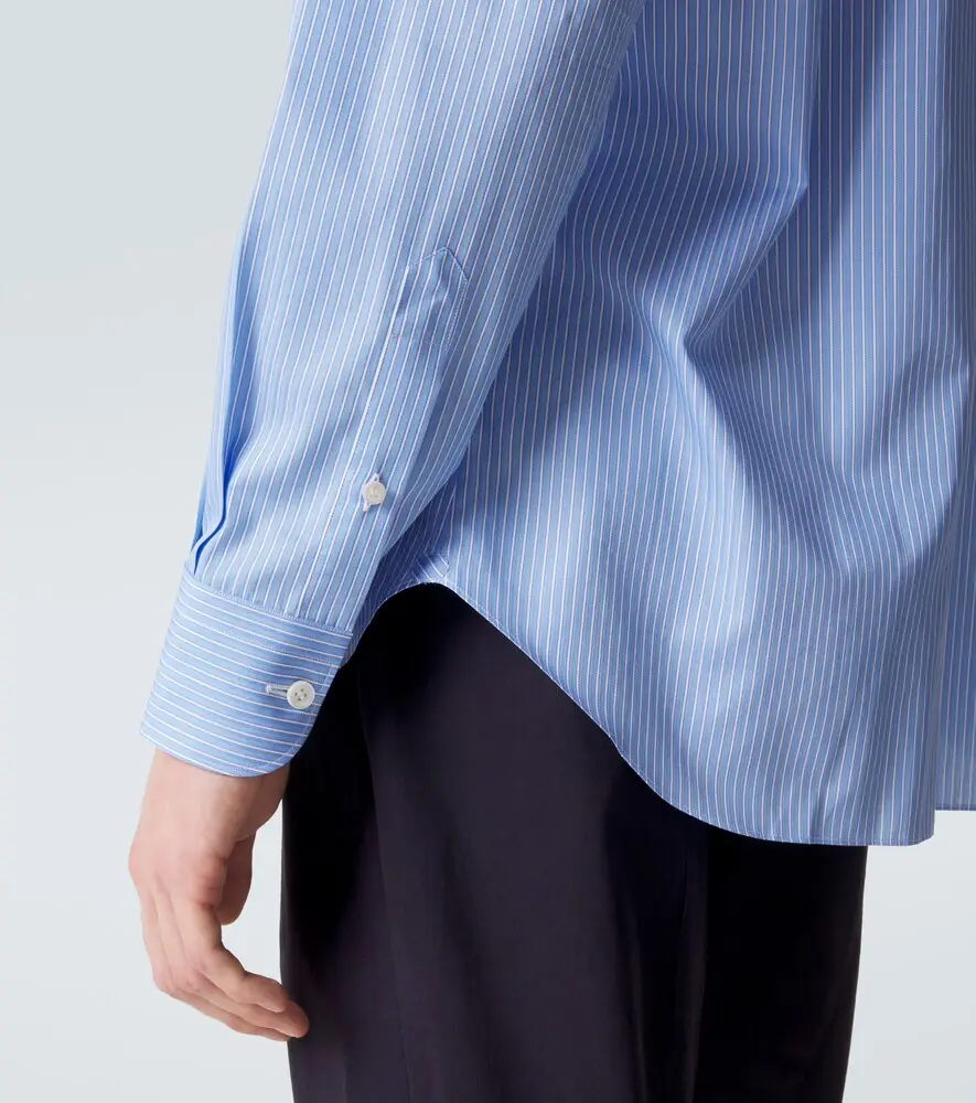 Brioni Striped cotton poplin shirt | Thumbnail 2