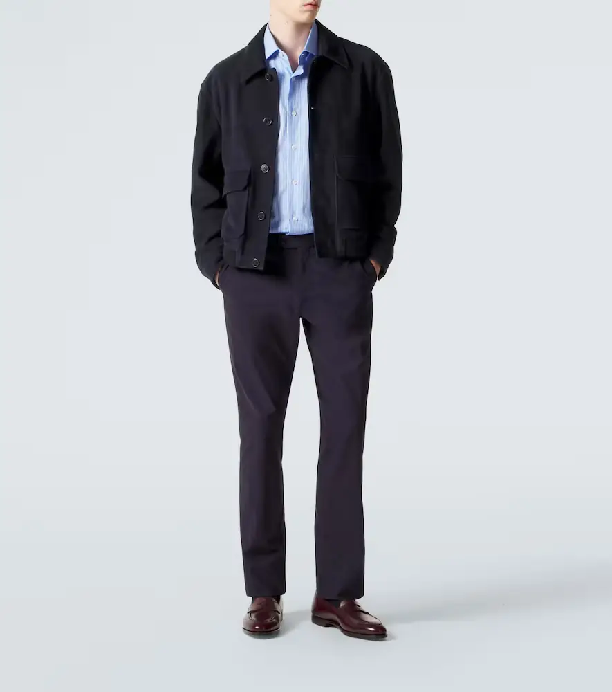 Brioni Striped cotton poplin shirt | Thumbnail 6