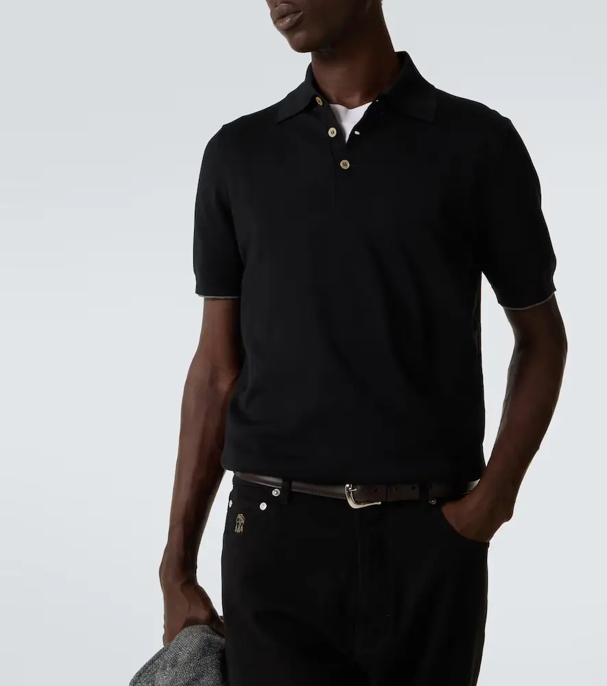Brunello Cucinelli Cotton piqué polo shirt | Thumbnail 5 Brunello Cucinelli Cotton piqué polo shirt | Thumbnail 5
