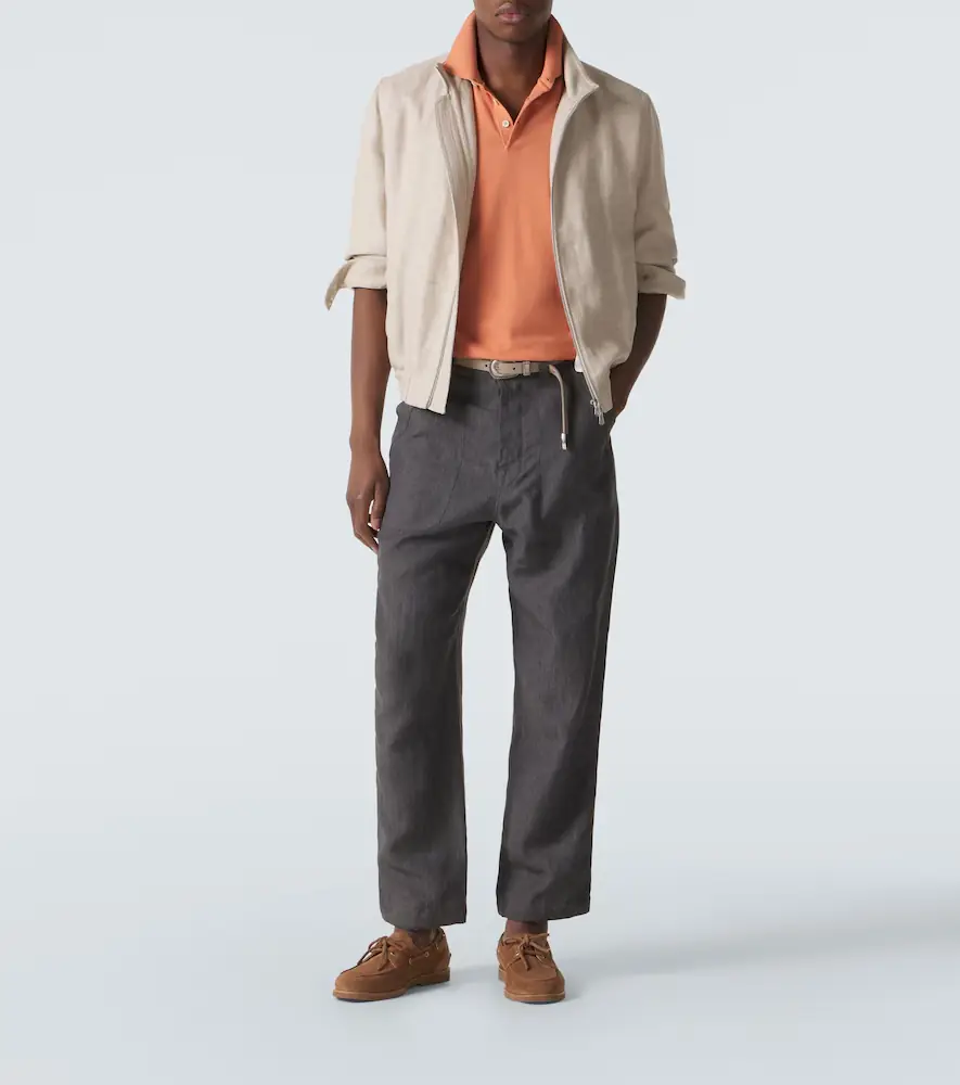 Brunello Cucinelli Linen straight pants | Thumbnail 3 Brunello Cucinelli Linen straight pants | Thumbnail 3