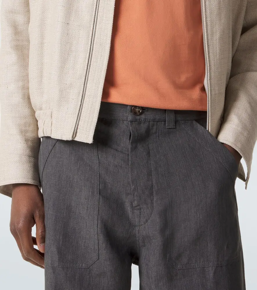 Brunello Cucinelli Linen straight pants | Thumbnail 5 Brunello Cucinelli Linen straight pants | Thumbnail 5