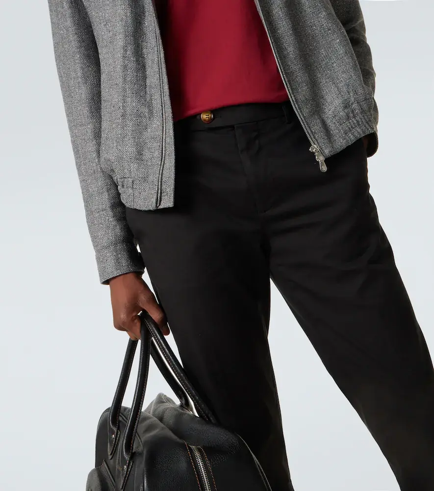 Brunello Cucinelli Cotton-blend slim pants | Thumbnail 4 Brunello Cucinelli Cotton-blend slim pants | Thumbnail 4