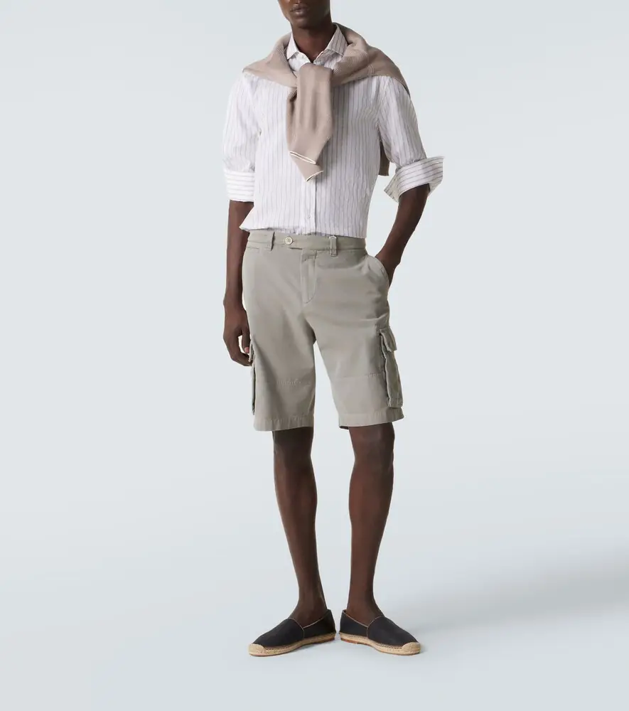 Brunello Cucinelli Cotton cargo shorts | Thumbnail 4 Brunello Cucinelli Cotton cargo shorts | Thumbnail 4
