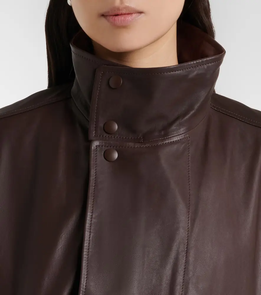 Lemaire Leather blouson jacket | Thumbnail 3 Lemaire Leather blouson jacket | Thumbnail 3