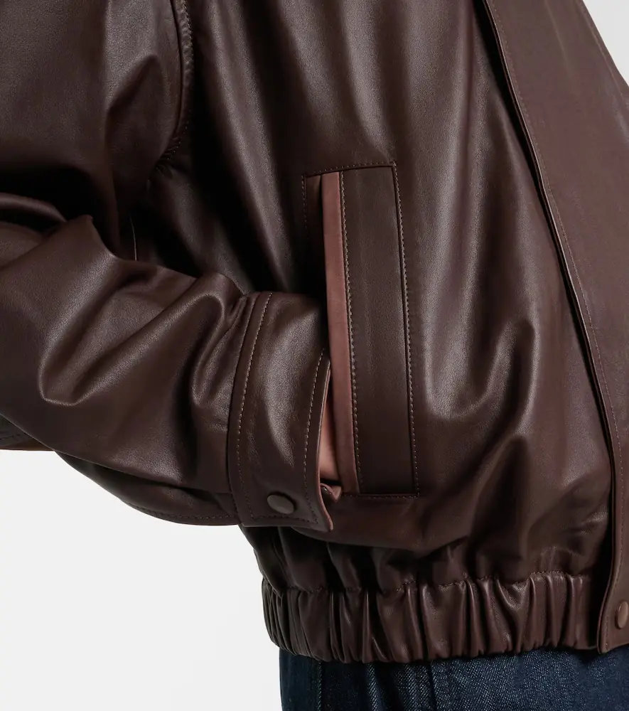 Lemaire Leather blouson jacket | Thumbnail 5 Lemaire Leather blouson jacket | Thumbnail 5