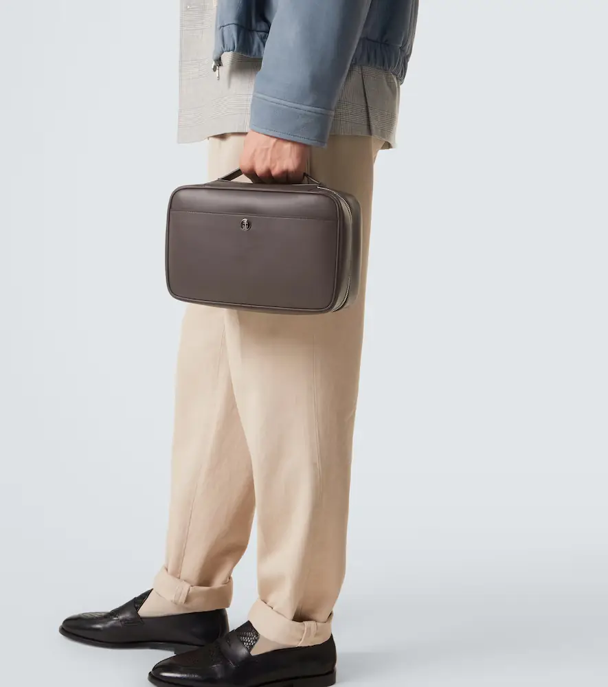 Brunello Cucinelli Leather toiletry bag | Thumbnail 6