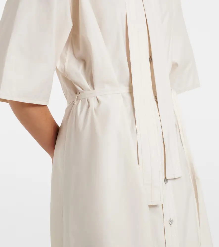 Lemaire Tie-neck cotton and silk shirt dress | Thumbnail 3 Lemaire Tie-neck cotton and silk shirt dress | Thumbnail 3