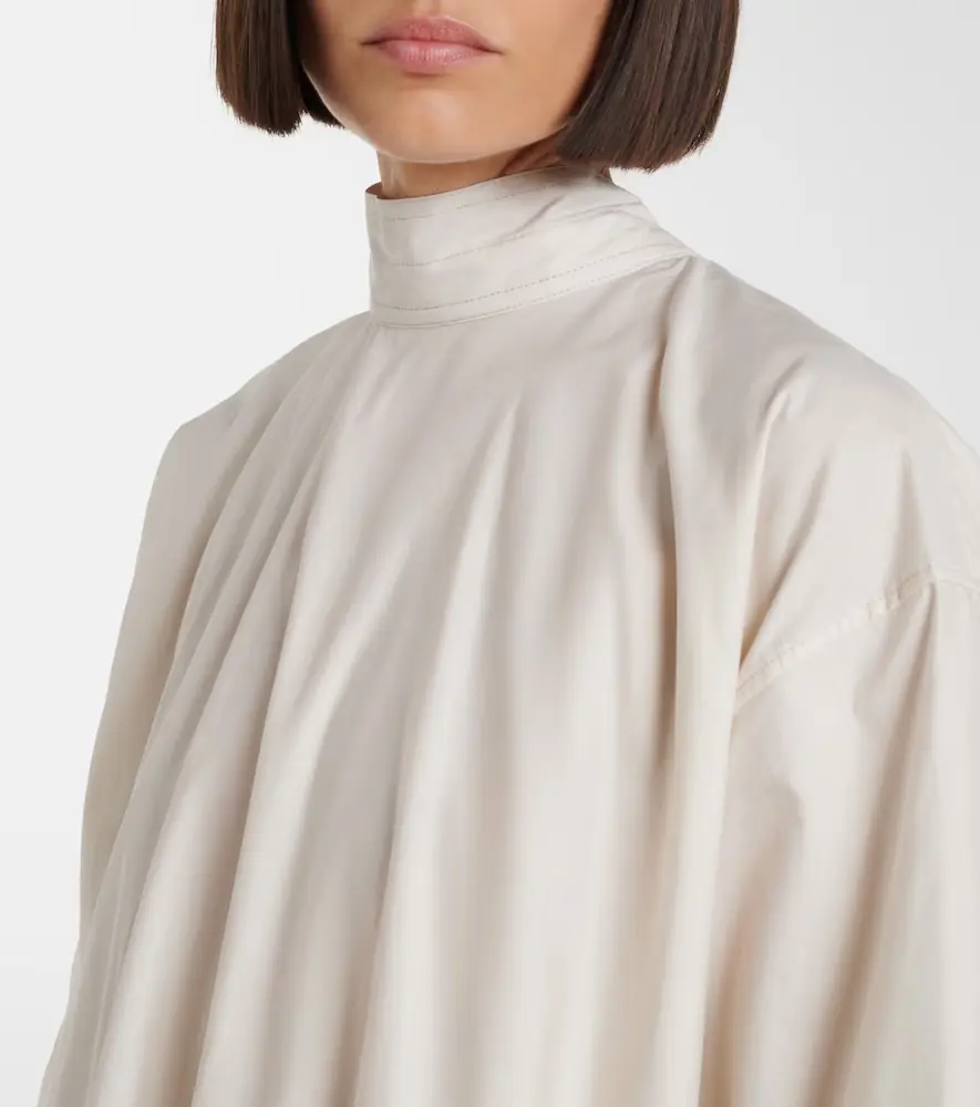 Lemaire Tie-neck cotton and silk shirt dress | Thumbnail 4 Lemaire Tie-neck cotton and silk shirt dress | Thumbnail 4