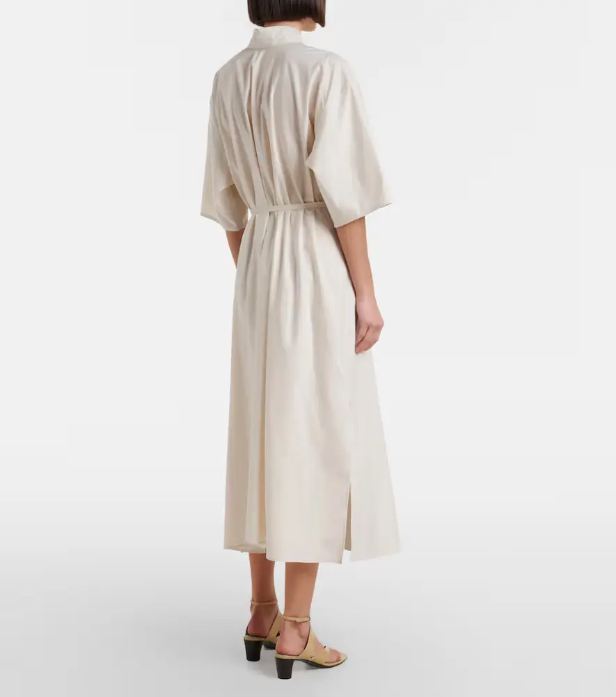 Lemaire Tie-neck cotton and silk shirt dress | Thumbnail 7 Lemaire Tie-neck cotton and silk shirt dress | Thumbnail 7