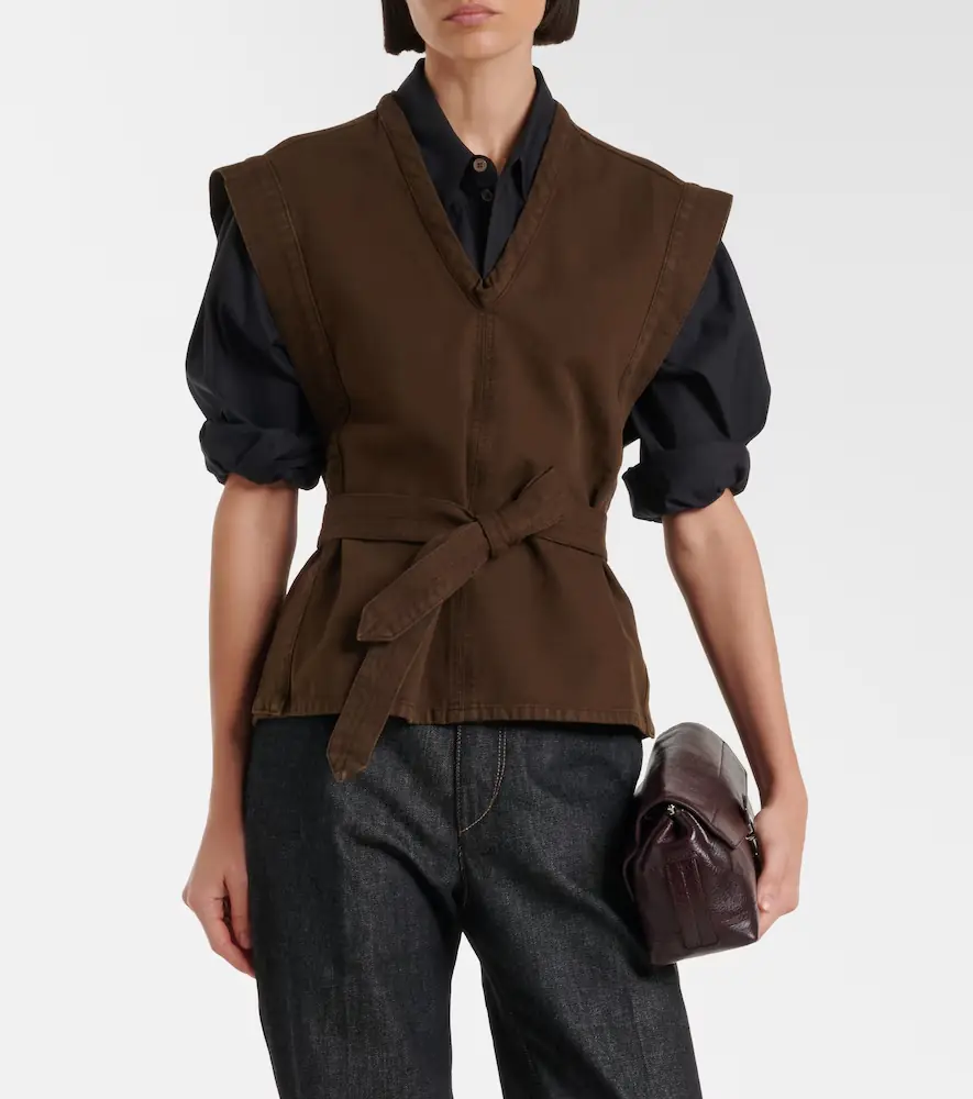 Lemaire Belted cotton twill top | Thumbnail 4