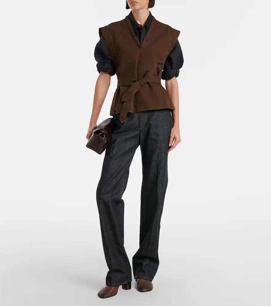 Lemaire Belted cotton twill top | Thumbnail 5