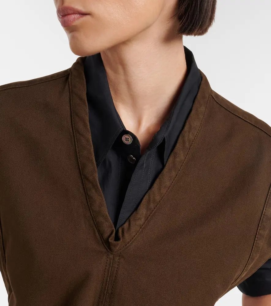 Lemaire Belted cotton twill top | Thumbnail 6