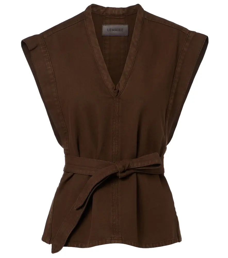 Lemaire Belted cotton twill top | Image 1 Lemaire Belted cotton twill top | Image 1