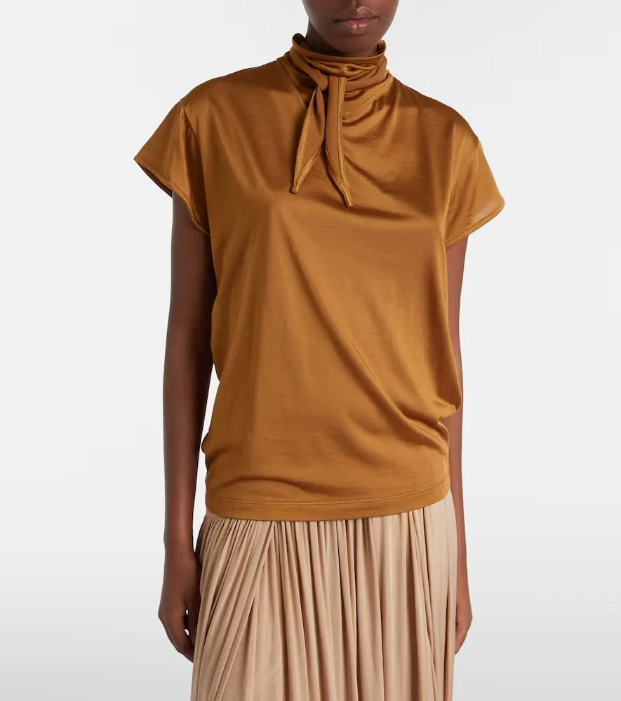Lemaire Scarf-detail jersey top | Thumbnail 3 Lemaire Scarf-detail jersey top | Thumbnail 3
