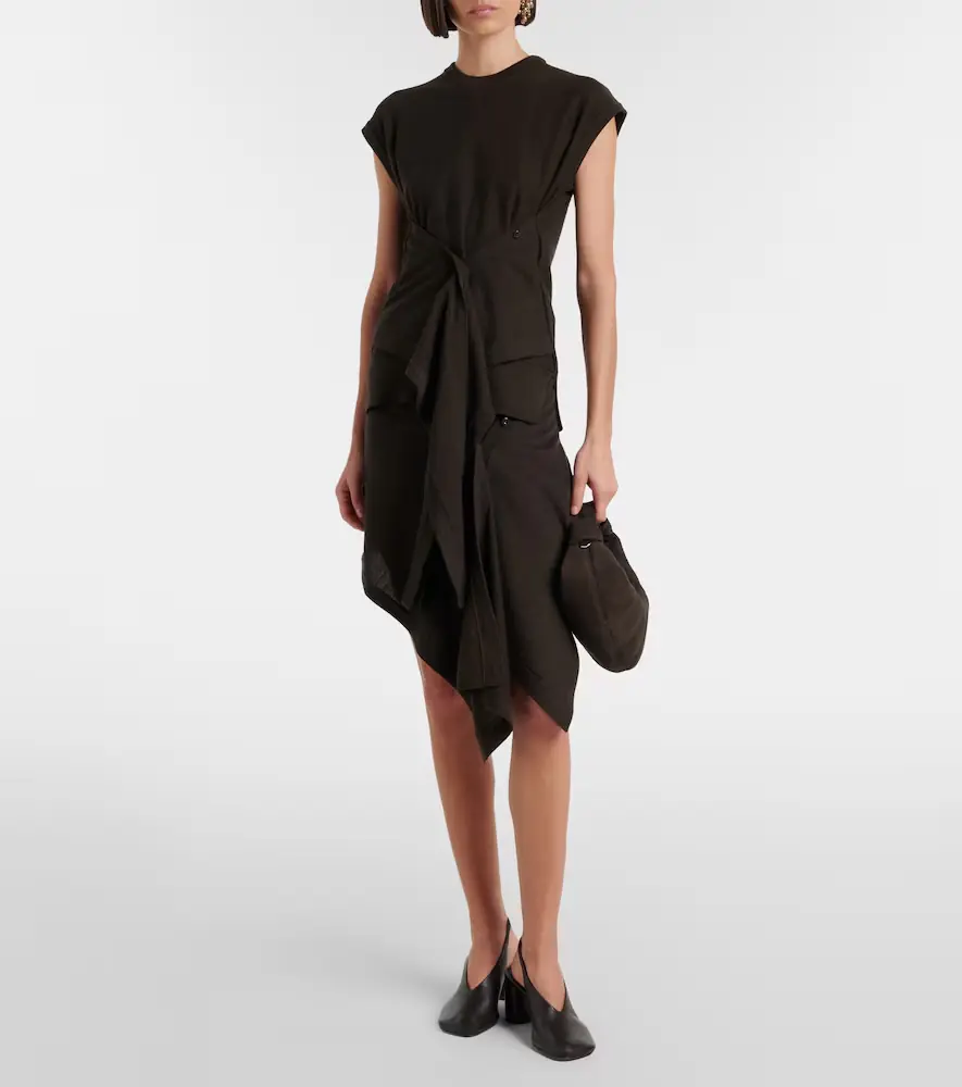 Lemaire Asymmetric wool-blend miniskirt | Thumbnail 3