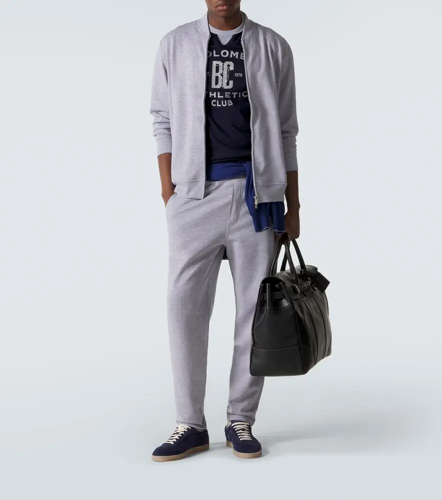 Brunello Cucinelli Cotton-blend jersey sweatpants | Thumbnail 2 Brunello Cucinelli Cotton-blend jersey sweatpants | Thumbnail 2