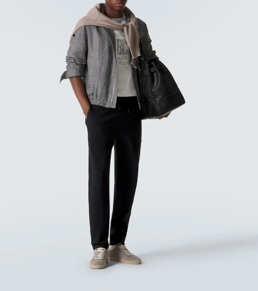 Brunello Cucinelli Cotton-blend jersey sweatpants | Thumbnail 3 Brunello Cucinelli Cotton-blend jersey sweatpants | Thumbnail 3