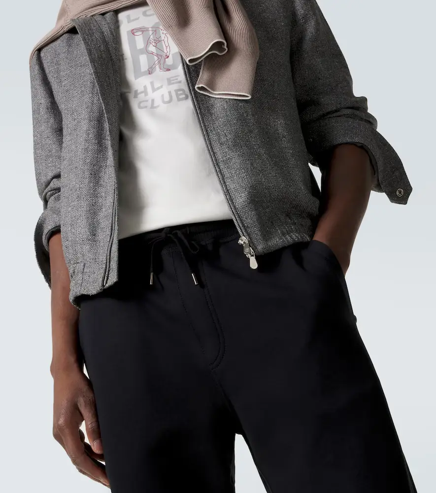Brunello Cucinelli Cotton-blend jersey sweatpants | Thumbnail 4 Brunello Cucinelli Cotton-blend jersey sweatpants | Thumbnail 4