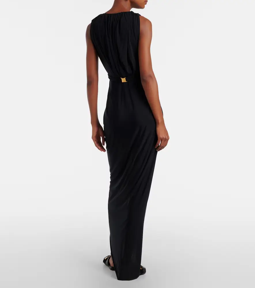 Balmain Embellished jersey maxi dress | Thumbnail 3