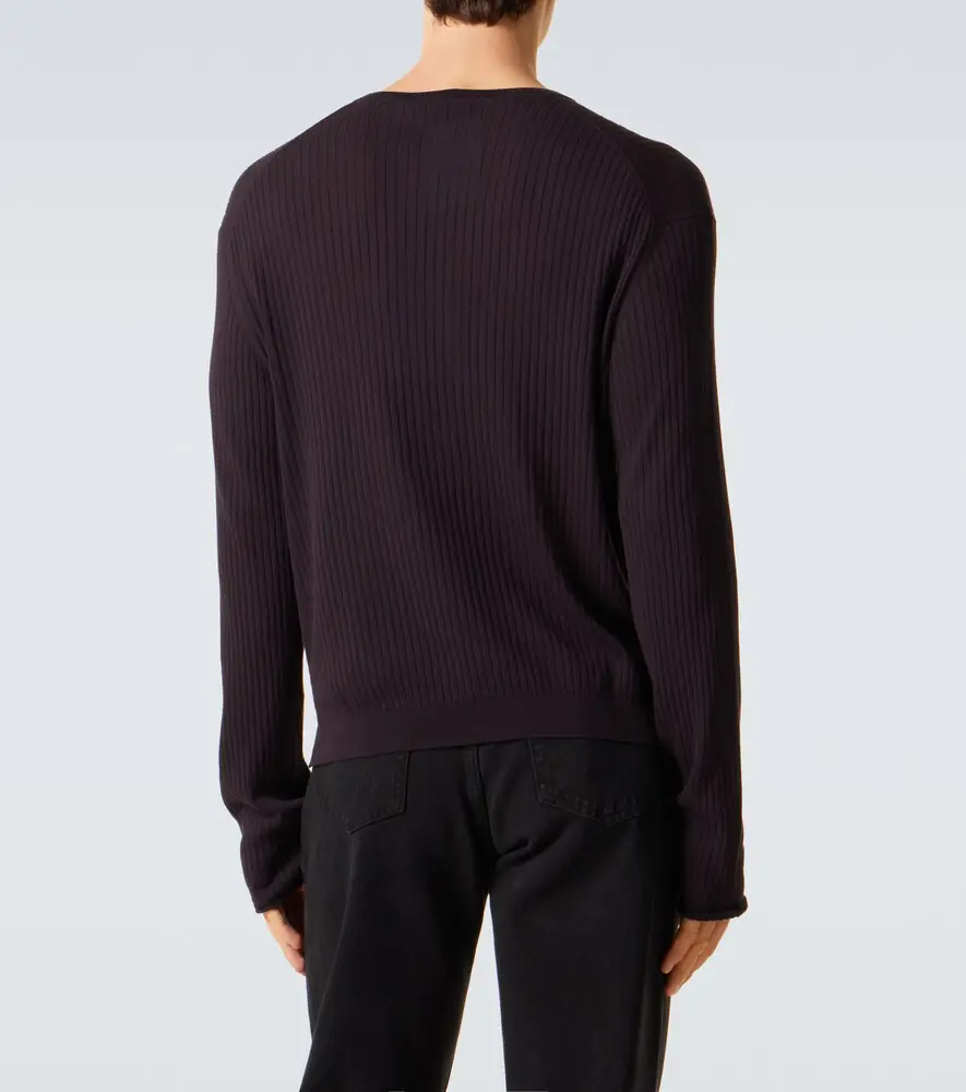 Our Legacy Fine Henley ribbed-knit cotton sweater | Thumbnail 2 Our Legacy Fine Henley ribbed-knit cotton sweater | Thumbnail 2