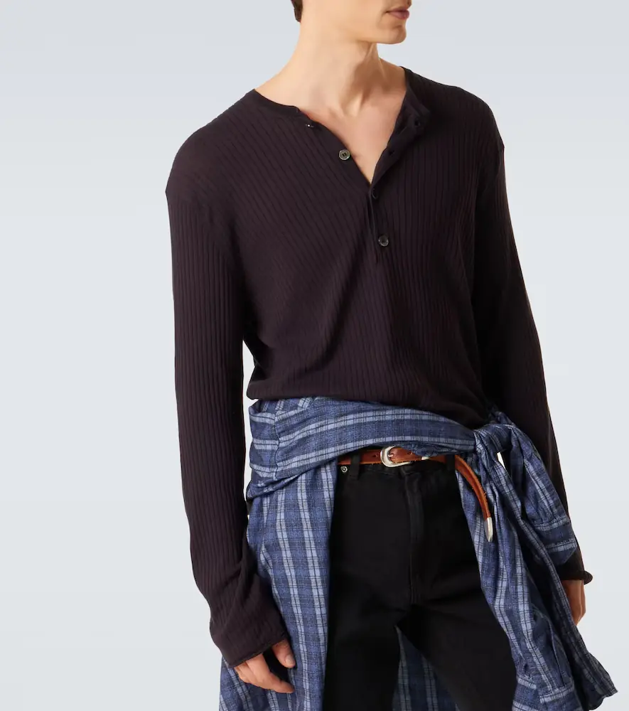 Our Legacy Fine Henley ribbed-knit cotton sweater | Thumbnail 5 Our Legacy Fine Henley ribbed-knit cotton sweater | Thumbnail 5