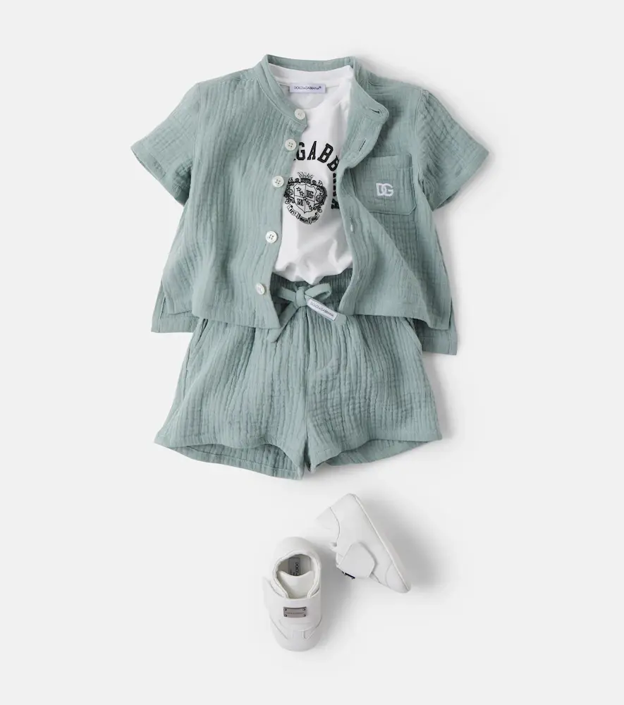 Dolce & Gabbana Kids Baby DG cotton shirt | Thumbnail 4 Dolce & Gabbana Kids Baby DG cotton shirt | Thumbnail 4