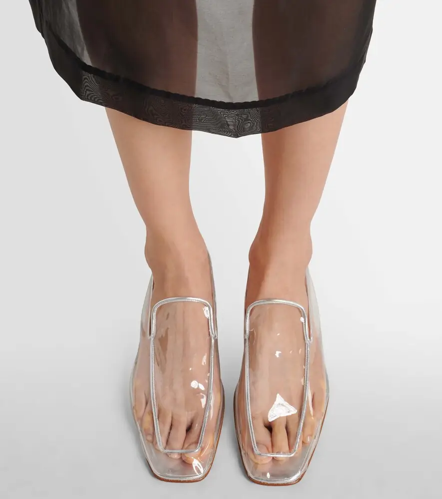 Herbert Levine Clear The Air 30 PVC loafer pumps | Thumbnail 5
