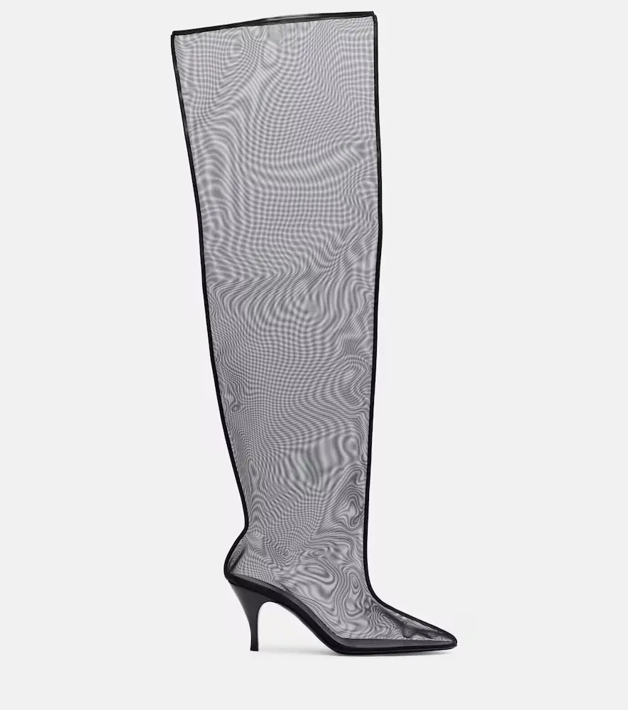 Herbert Levine Drawing A Blank 80 mesh knee-high boots | Thumbnail 4 Herbert Levine Drawing A Blank 80 mesh knee-high boots | Thumbnail 4