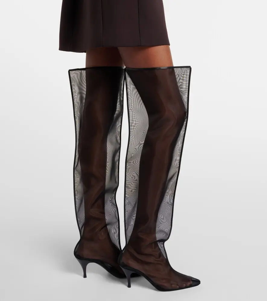 Herbert Levine Drawing A Blank 80 mesh knee-high boots | Thumbnail 5 Herbert Levine Drawing A Blank 80 mesh knee-high boots | Thumbnail 5