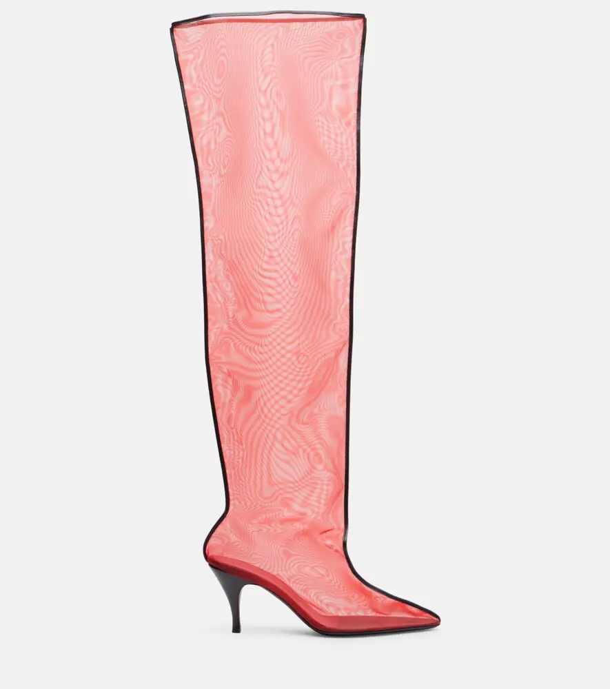 Herbert Levine Drawing A Blank 80 mesh knee-high boots | Thumbnail 4 Herbert Levine Drawing A Blank 80 mesh knee-high boots | Thumbnail 4