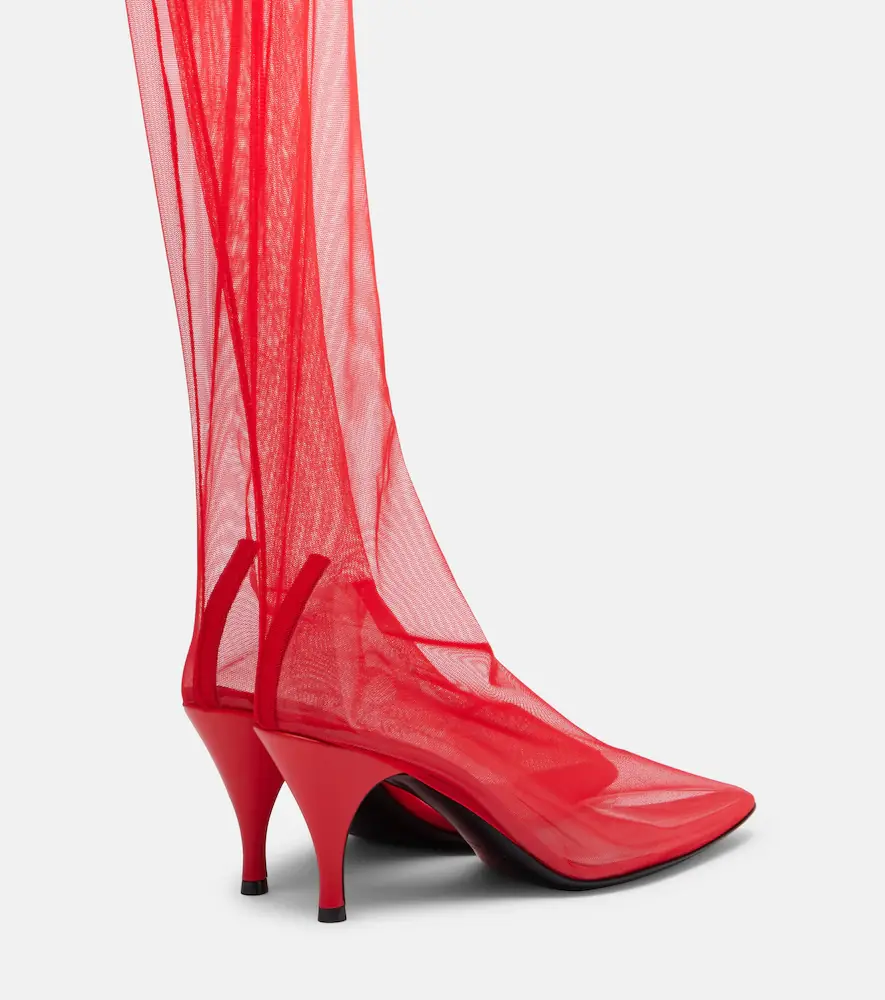 Herbert Levine Sheer Perfection mesh over-the-knee boots | Thumbnail 3