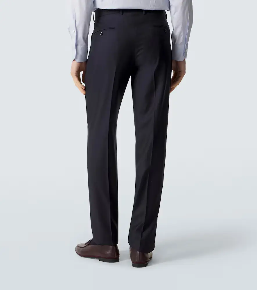 Rubinacci Pleated virgin wool straight pants | Thumbnail 2 Rubinacci Pleated virgin wool straight pants | Thumbnail 2