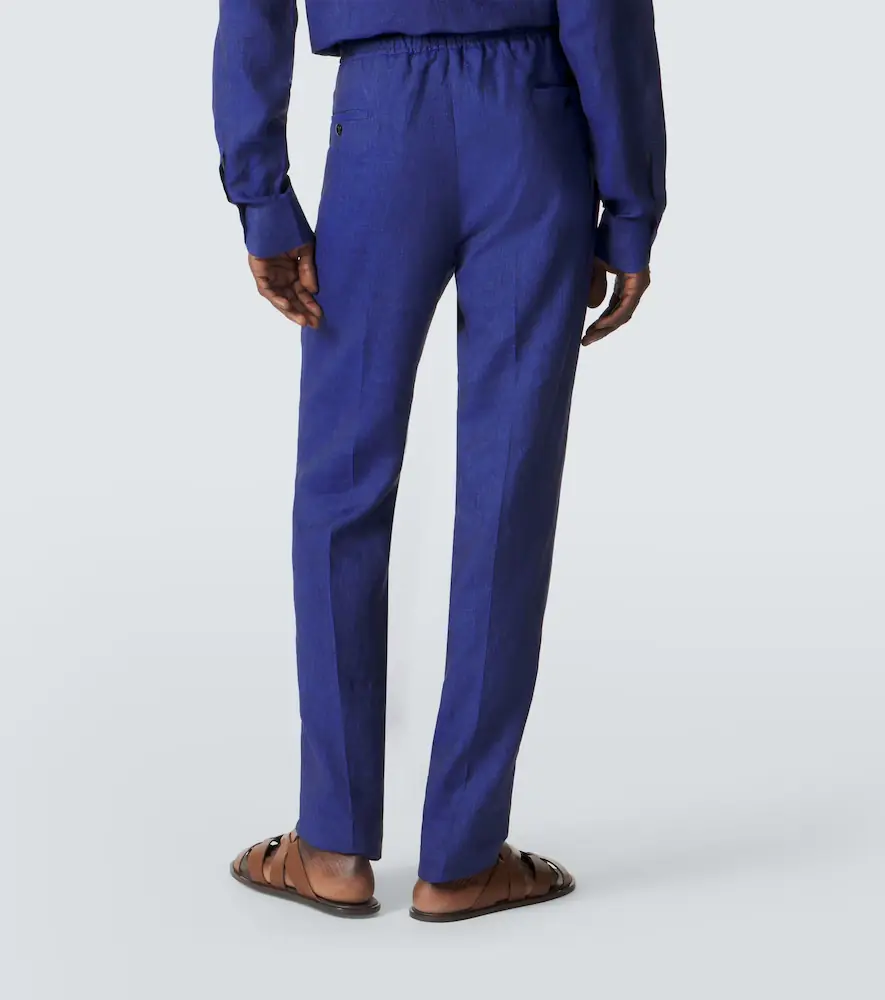 Rubinacci Linen tapered pants | Thumbnail 2